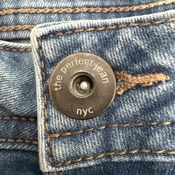 THE PERFECT JEAN NYC Stretch Slim Fit Jeans Mens 30X30 (Actual 31x29) Light Blue - Picture 5 of 13